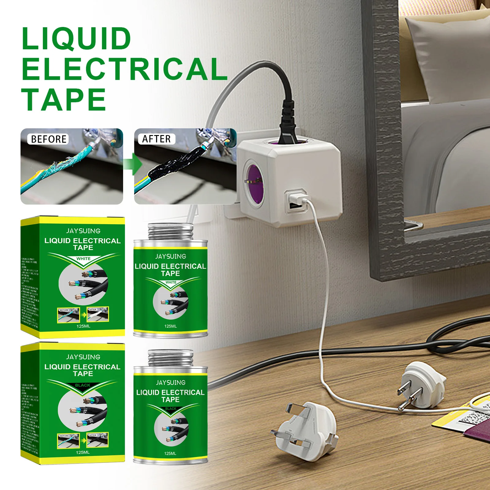 Liquid Electrical Tape Insulating Sealant, Waterproof High‑Temp Anti‑Aging Flexible Coating for Wire Cable Joint Protection