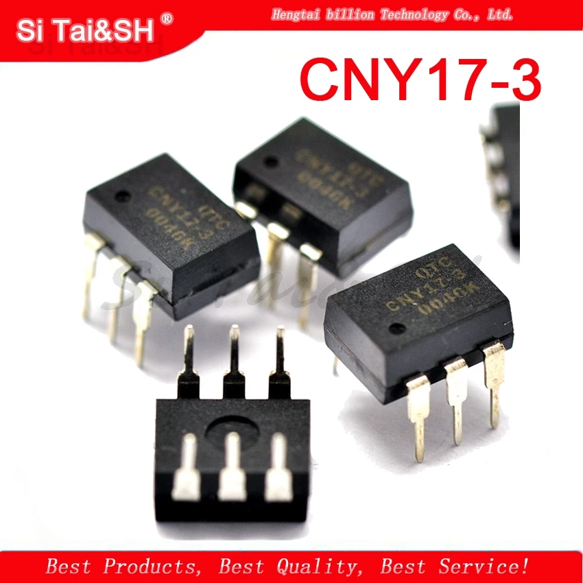 10PCS CNY17-3 DIP6 CNY17 Transistor output optocouplers NPN Phototransistor New original