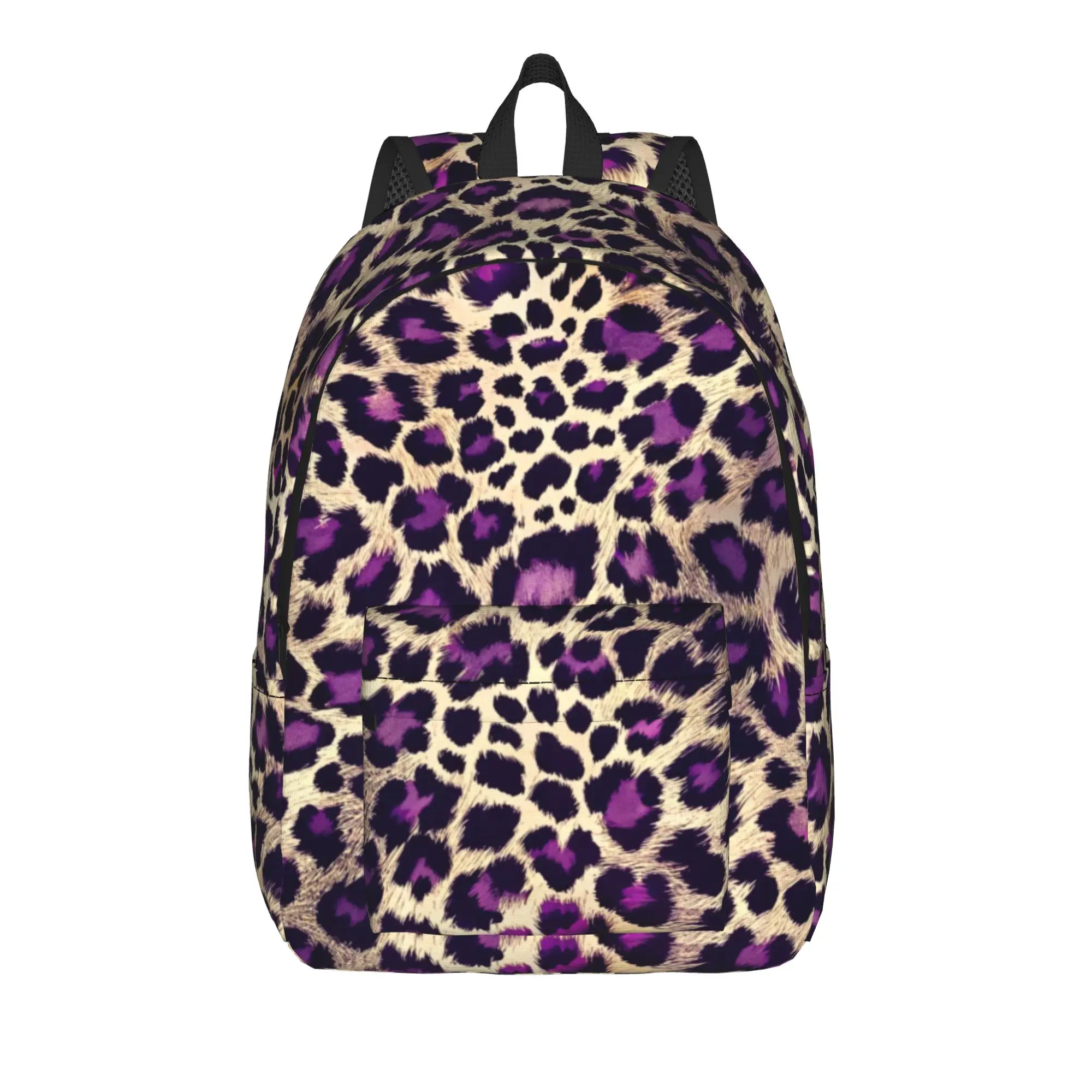 Leopard Texture Backpack  Workout Backpacks Boy Girl Kawaii School Bags Custom Lightweight Rucksack