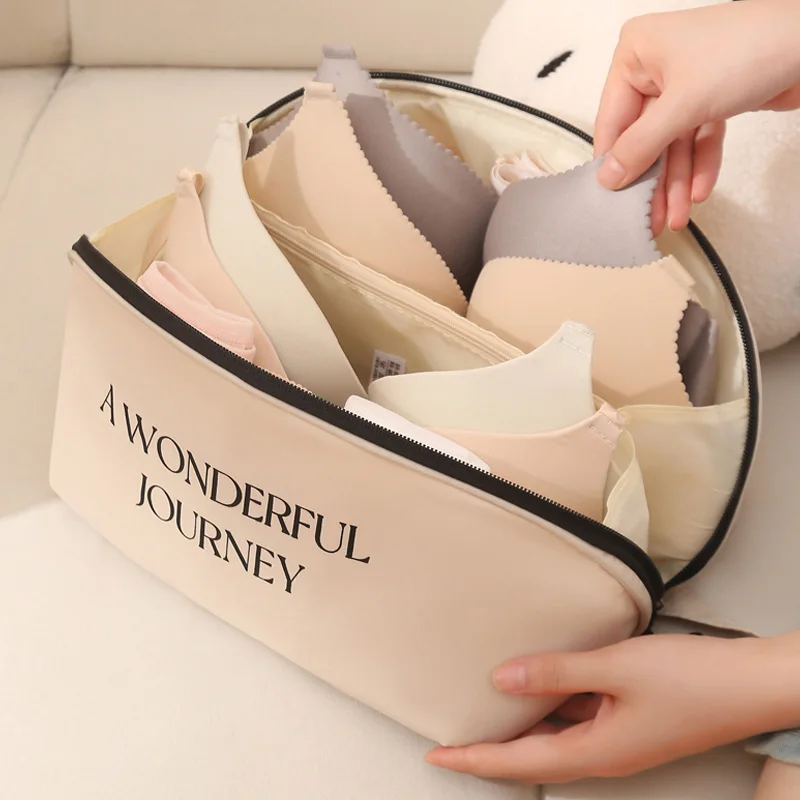 Foldable Underwear Storage Bag Multifunctional Travel Bra Socks Organizer Pouch Women Portable Cosmetic Stuff Washing Bag