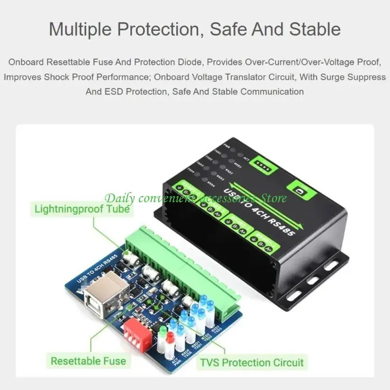 

Надежный четырехканальный адаптер USB-RS485 97QB, разработанный для приложений промышленного управления