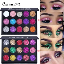 15 Color Glitter Eyeshadow Palette Eye Makeup Cosmetics Beauty Bright Crystal Eyeshadow Long lasting Waterproof Shiny Eye Beauty