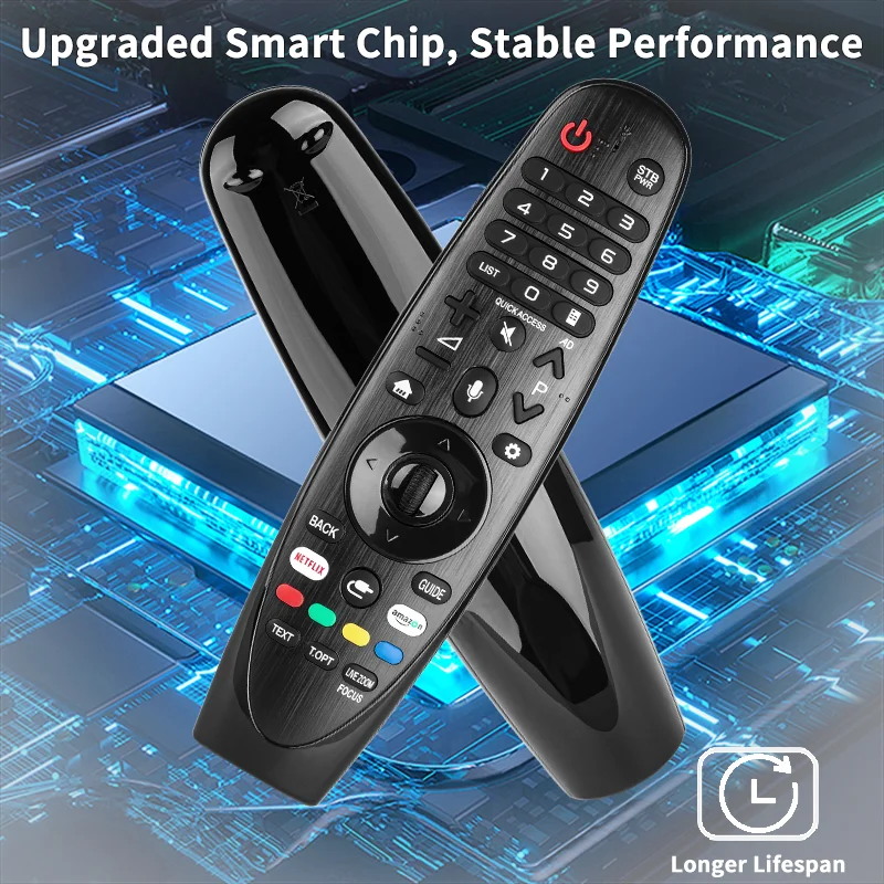 AN-MR18BA لاستبدال جهاز التحكم عن بعد LG IR مع أزرار NETFLIX Amazon، لتلفزيون LG الذكي 2018 موديل B8 C8 E8 W8 UK6300 UK6500