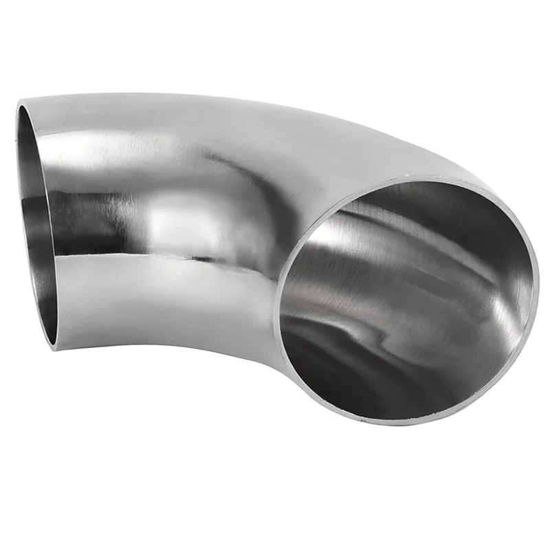 لأنبوب كوع العادم المعدل للسيارة، درابزين متوافق مع 2 عبوة 3 بوصة 304 من الفولاذ المقاوم للصدأ 90 °   كوع مغزل بيند، سمك 2 مم