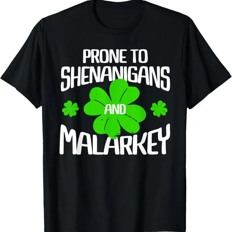 

Funny Prone To Shenanigans St Patricks Day Boys Kids T Shirt