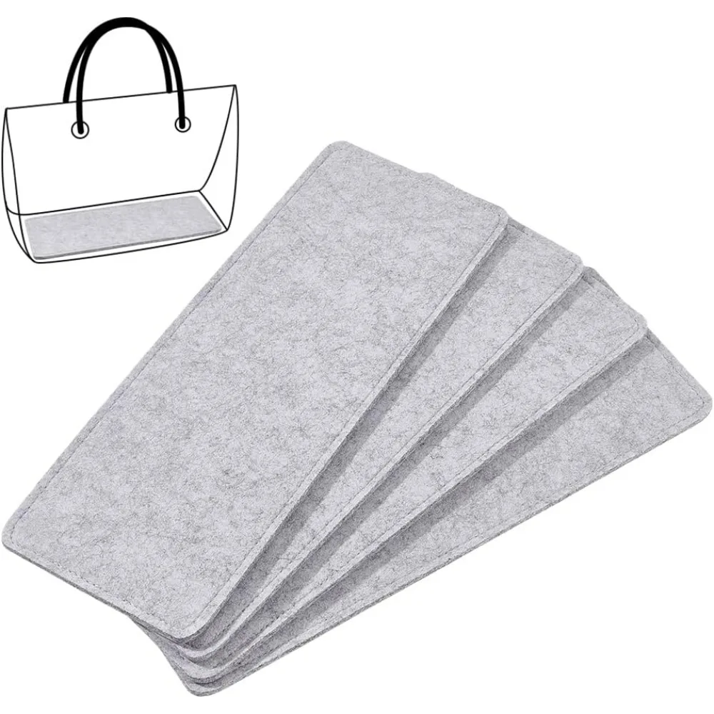 4 hojas de 13,8 × 5 pulgadas, Base moldeadora de fieltro, Base de bolso para bolso DIY, bolso de mano, bolso cruzado, mochila de viaje y parte inferior de bolsa de lona