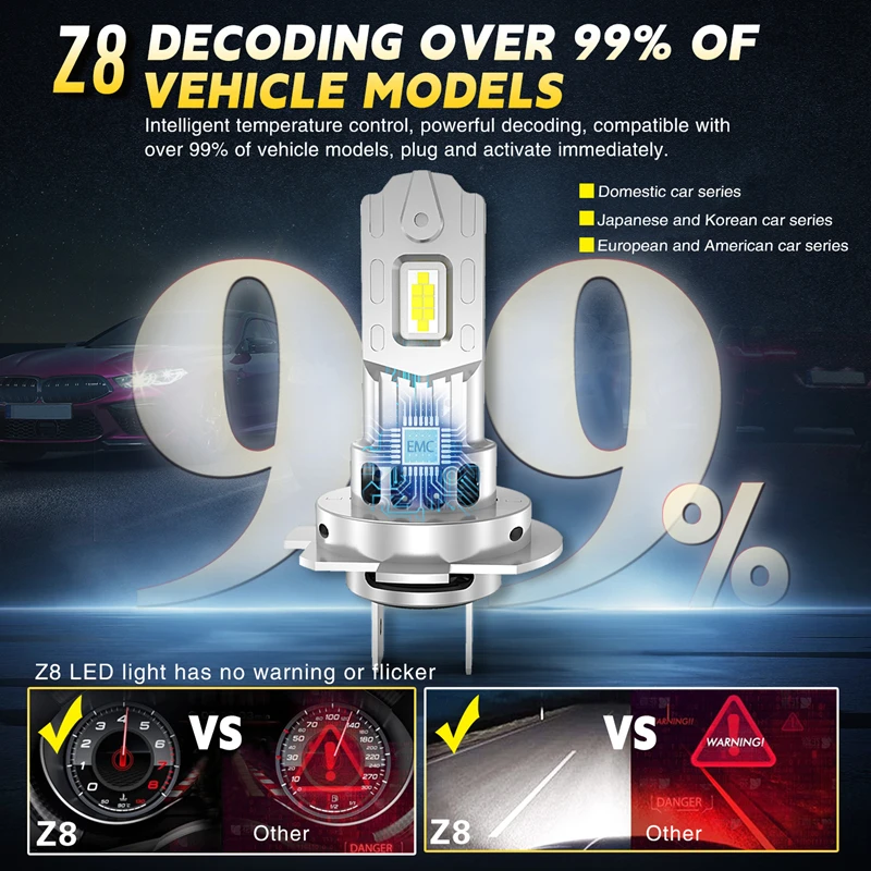 H7/h4 farol bi lâmpadas led para carro canbus 6500k 1500w luzes automáticas de alta potência mini ventilador turbo sem fio automóvel led farol