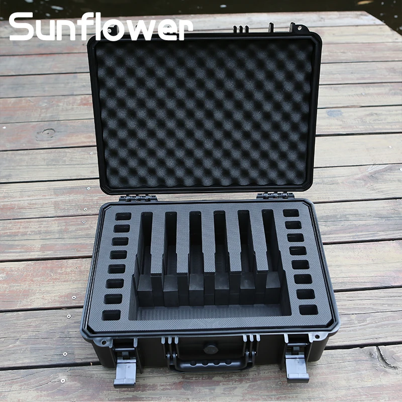 Tactical ABS  Resin Protective Safety Toolbox Shockproof Portable Storage Box Glock G17 Safety Protection Gun Box