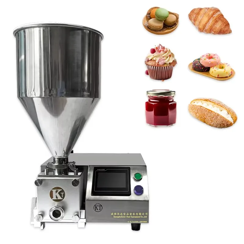 Semi Automatic Bread Jelly Filler Puff Jam Inject Cake Donut Fill Injector Chocolate Machine Cream Depositor
