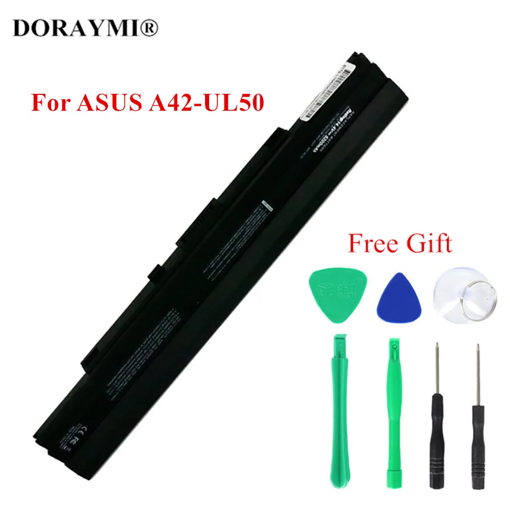 

DORAYMI 5200mAh Laptop Battery for ASUS A42-UL50 U35 UL50Vt UL50A UL50VS A42-UL80 UL50Vg PL80 UL30 Series Replacement Bateria