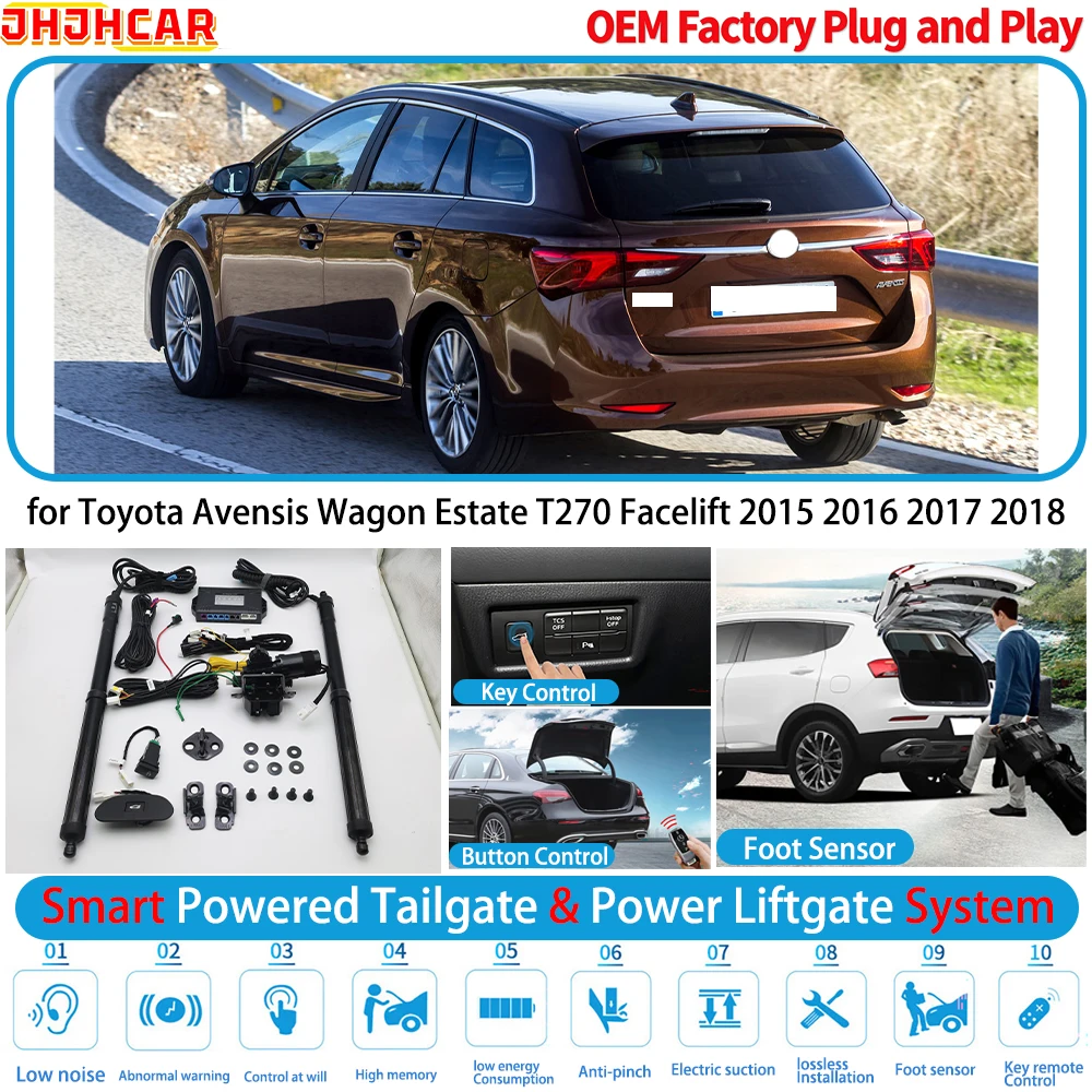 for Toyota Avensis Wagon Estate T270 Facelift 2015 2016 2017 2018 OEM Powered Tailgate Power Liftgate Tailgate Power Lift Gate