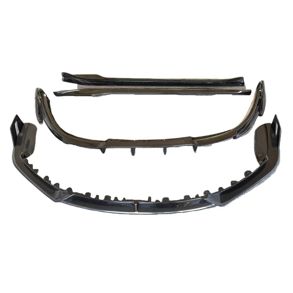 

High Quality Genuine Carbon Fiber X-style Front Lip Side Skirt Rear Diffuser Body Kit for Porsche 992 911 Body Kit