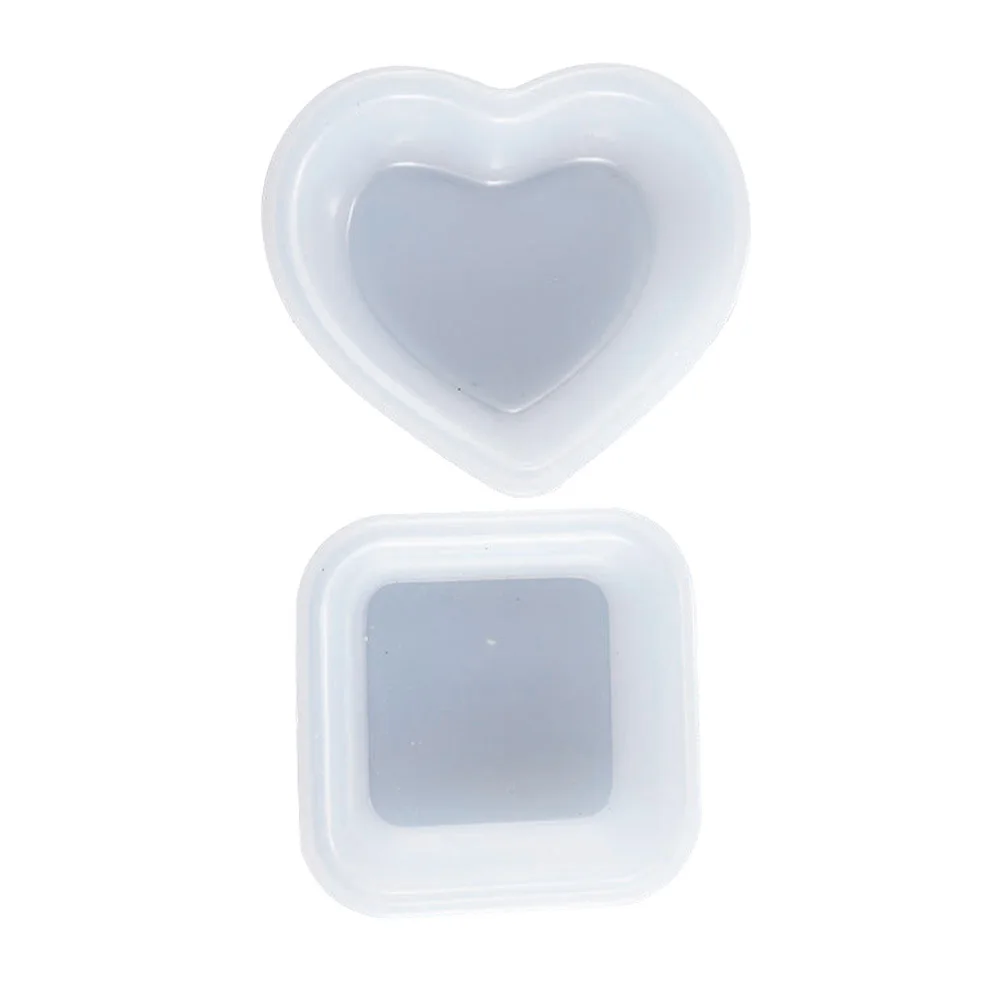 2 قطعة قالب سيليكون مربع الحب لتقوم بها بنفسك الحرفية صنع راتنجات الايبوكسي الفن كريستال بالتنقيط صينية لوحة قالب الملحقات الحرفية #3