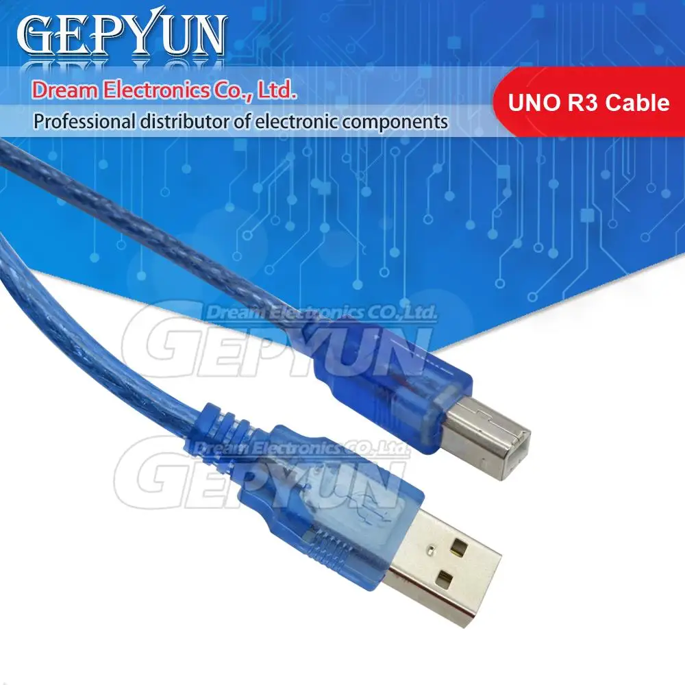 Cable USB UNO R3 MEGA 2560 UNO, 30cm, 0,3 m, para Arduino