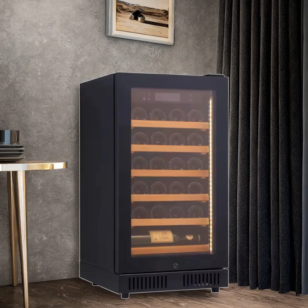 

Multi-function Cigar Cabinet Wine Cooler with Humidity Controller Electric Cigar Cabinet Humidors