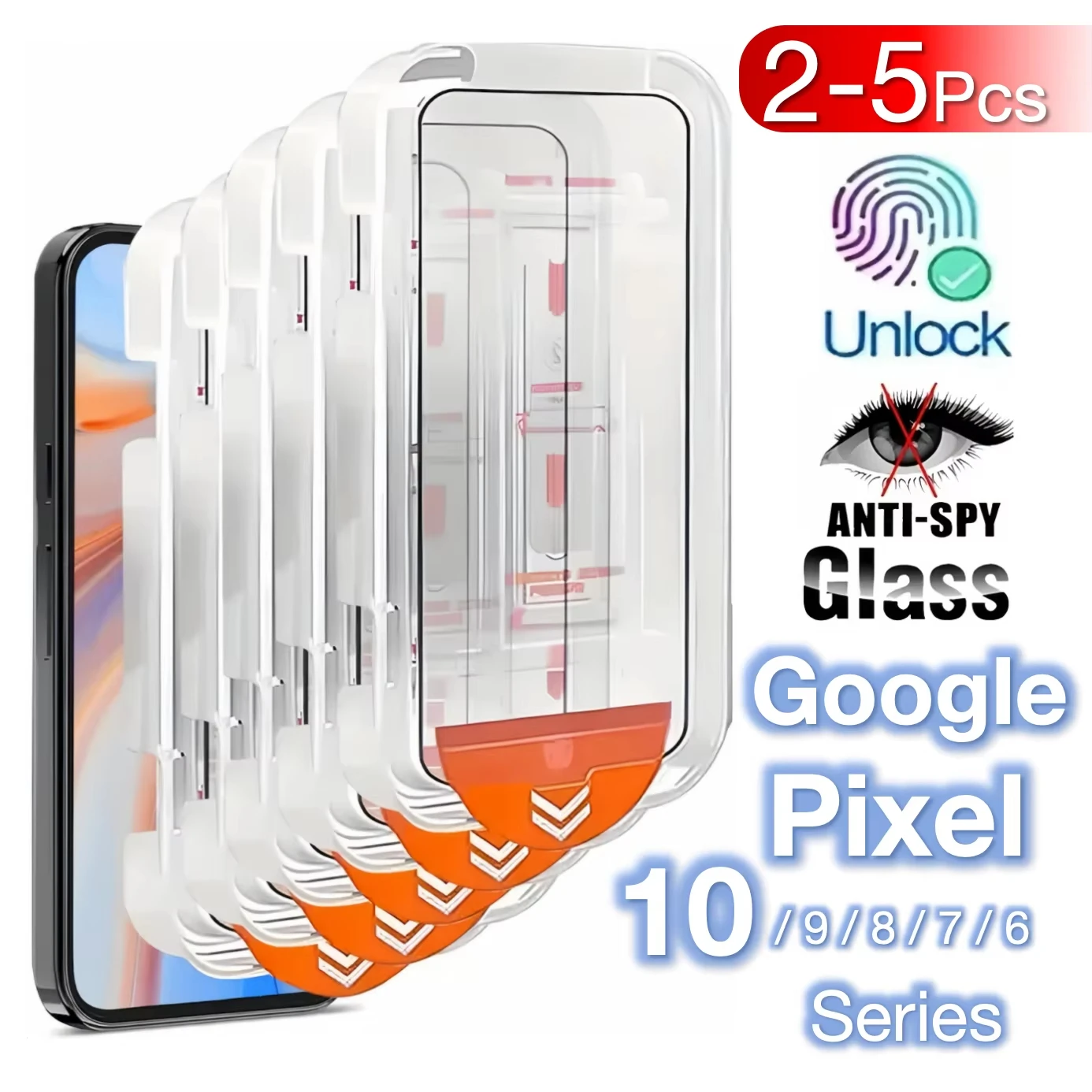 

1-5Pcs HD Tempered Glass For Google Pixel 10 9 Pro XL 6A 7A 8A 9A 5G Screen Protectors Dust Free Installation Tempered Glass