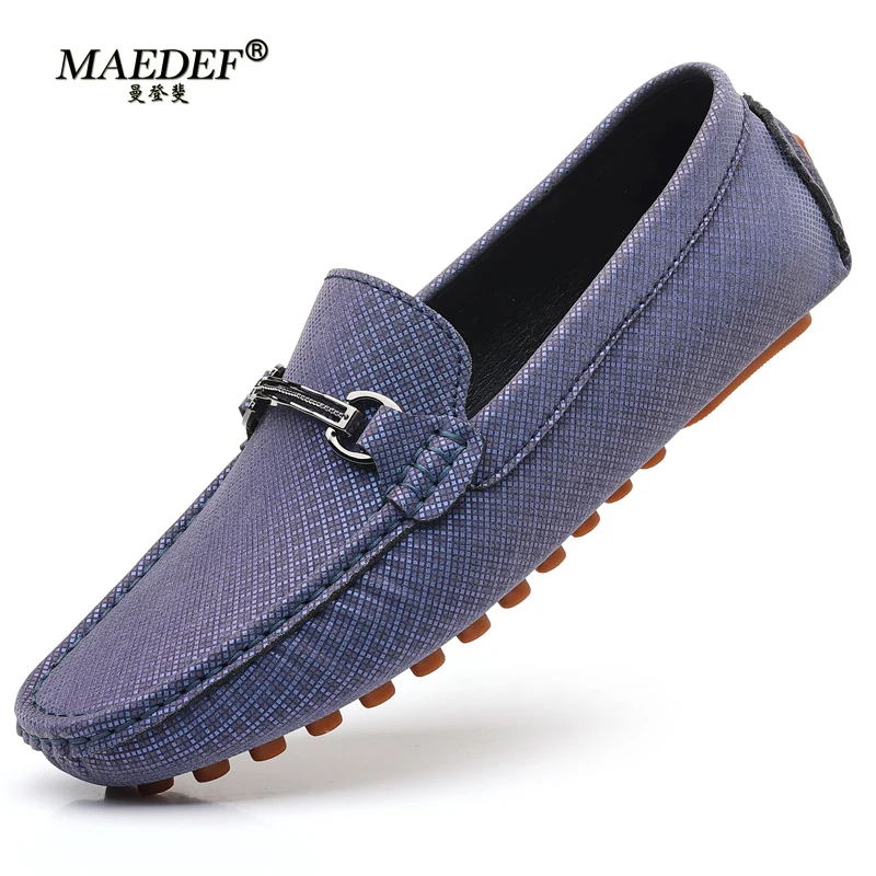 MAEDEF Loafers Men Comfortable Casual Shoes Fashion Handmade PU Leather Loafers High Quality Slip on Luxury Driving Shoes Men