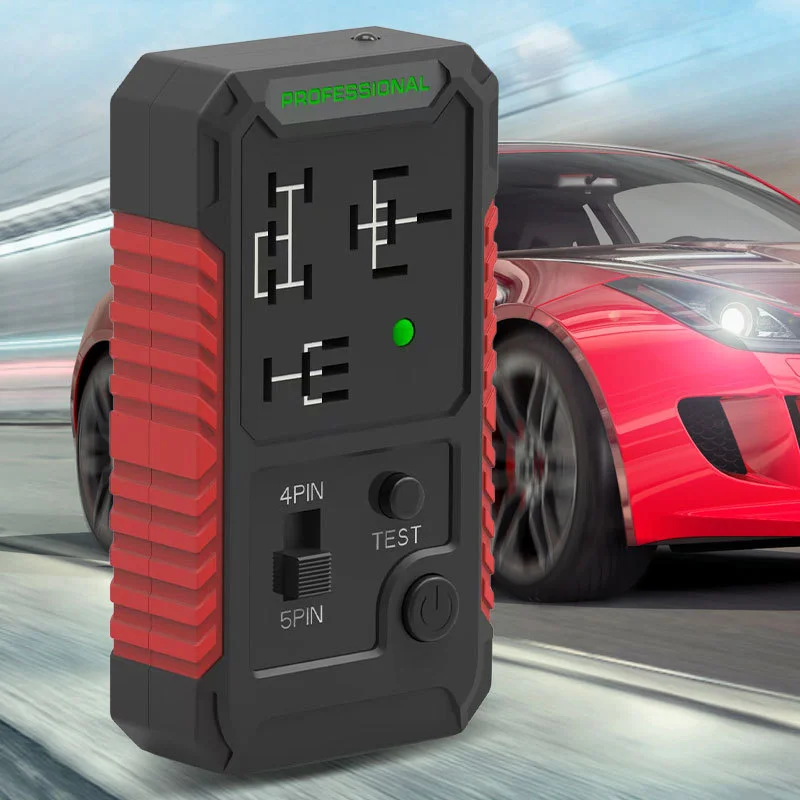 Car Battery Tester Universal 12V Car Electronic Relay Tester LED Indicator Light Type-C Interface Automotive Diagnostic Tool