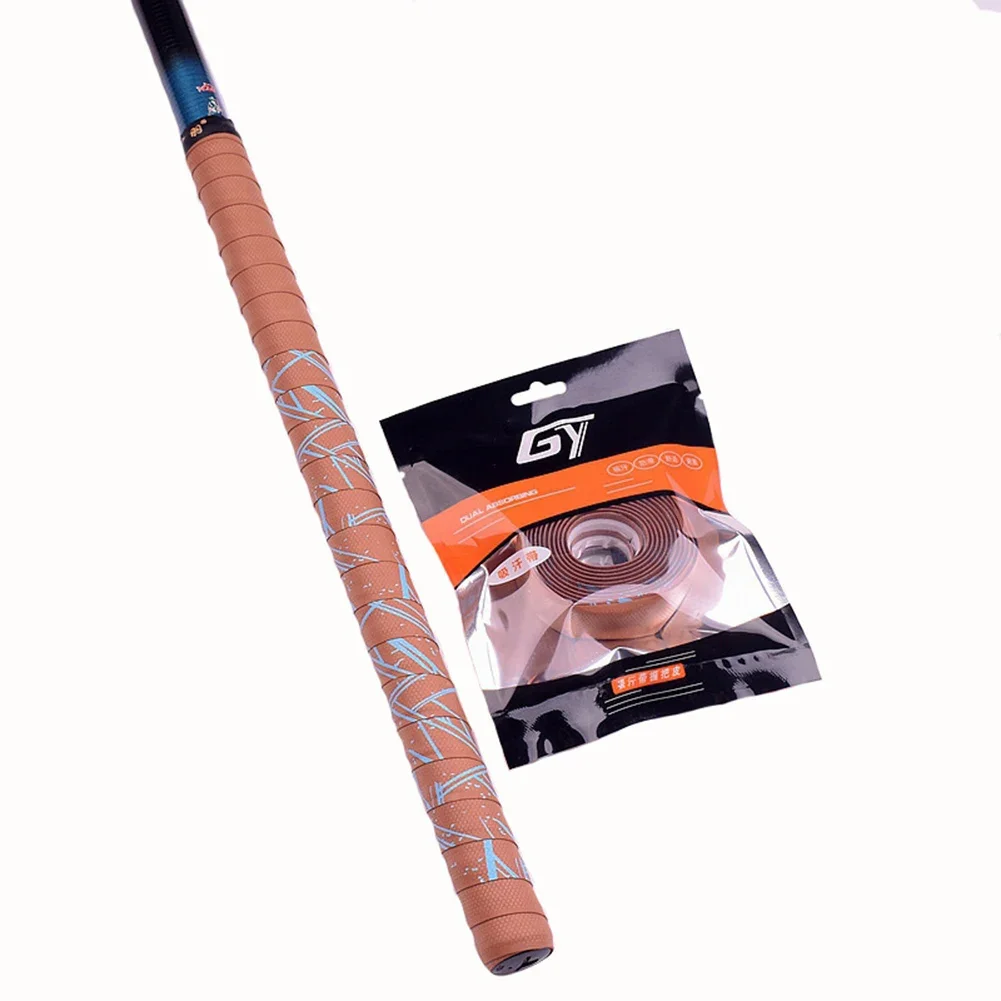 Fita de raquete de tênis, Sweatband antiderrapante, Punho de camuflagem para varas de pesca e raquetes, Material absorvente de suor, 2m