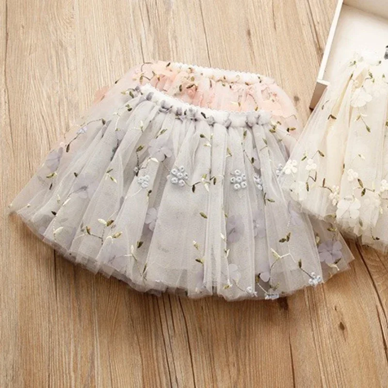 Baby Girls Skirt Toddler Kids Fluffy Dancing Skirts Gauze Short Dress 2024 Children\'s Fashion Party Costume Clothing