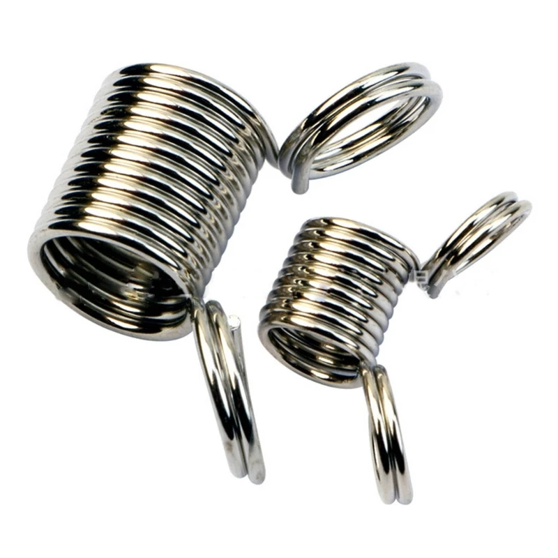 

Pack of 20 Handy Jewelry Making Tool Stringing Beads Stoppers Spring End Fasteners Alloy Material Perfect for Bracelets