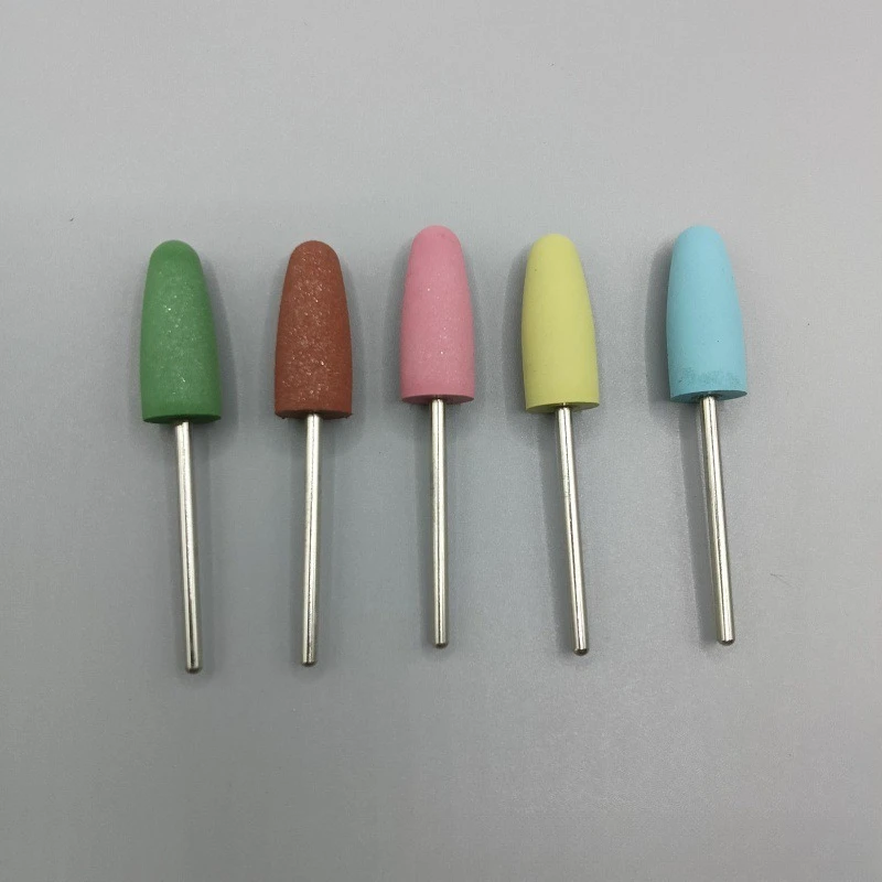 Nail Art Silicone Grinding Head Electric Sander Armor Remover Polishing Armor Remover Accessories Rubber Polishing Tools 5 Sets