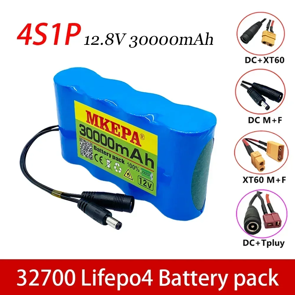 brand-new 32700 LiFePO4 battery pack 4S1P 12.8V with 4S 40A balanced BMS for electric boat and 12V uninterrupted power supply