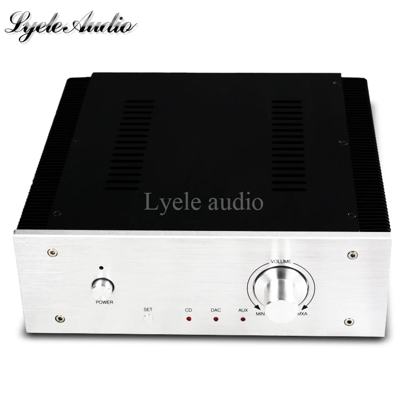 

Lyele 260*270*90mm Amplifier Case Brushed Aluminum Amplifier Case with Power Switching Plate