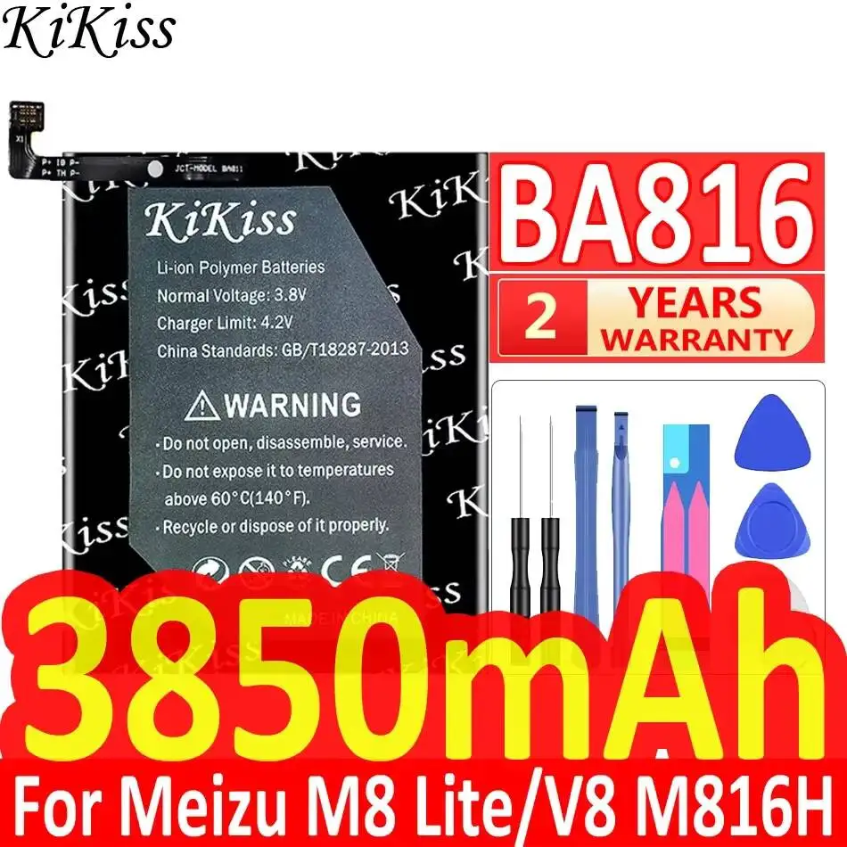 BA816 Long Lasting For Meizu M8 Lite V8 M816H M816Q Mobile Phone Battery 3850mAh
