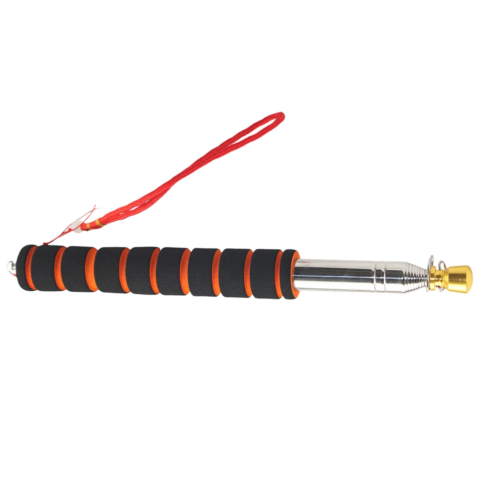 

Telescoping Guide Flagpole 2 Meters Stainless Steel Rod Bolded Sponge Handle Outdoor Use Wind Resistant Stable Flexible Wrist