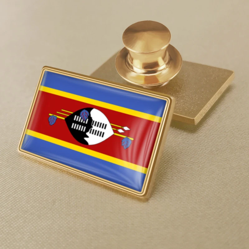 Swaziland National Flag Lapel Pins Country Badges