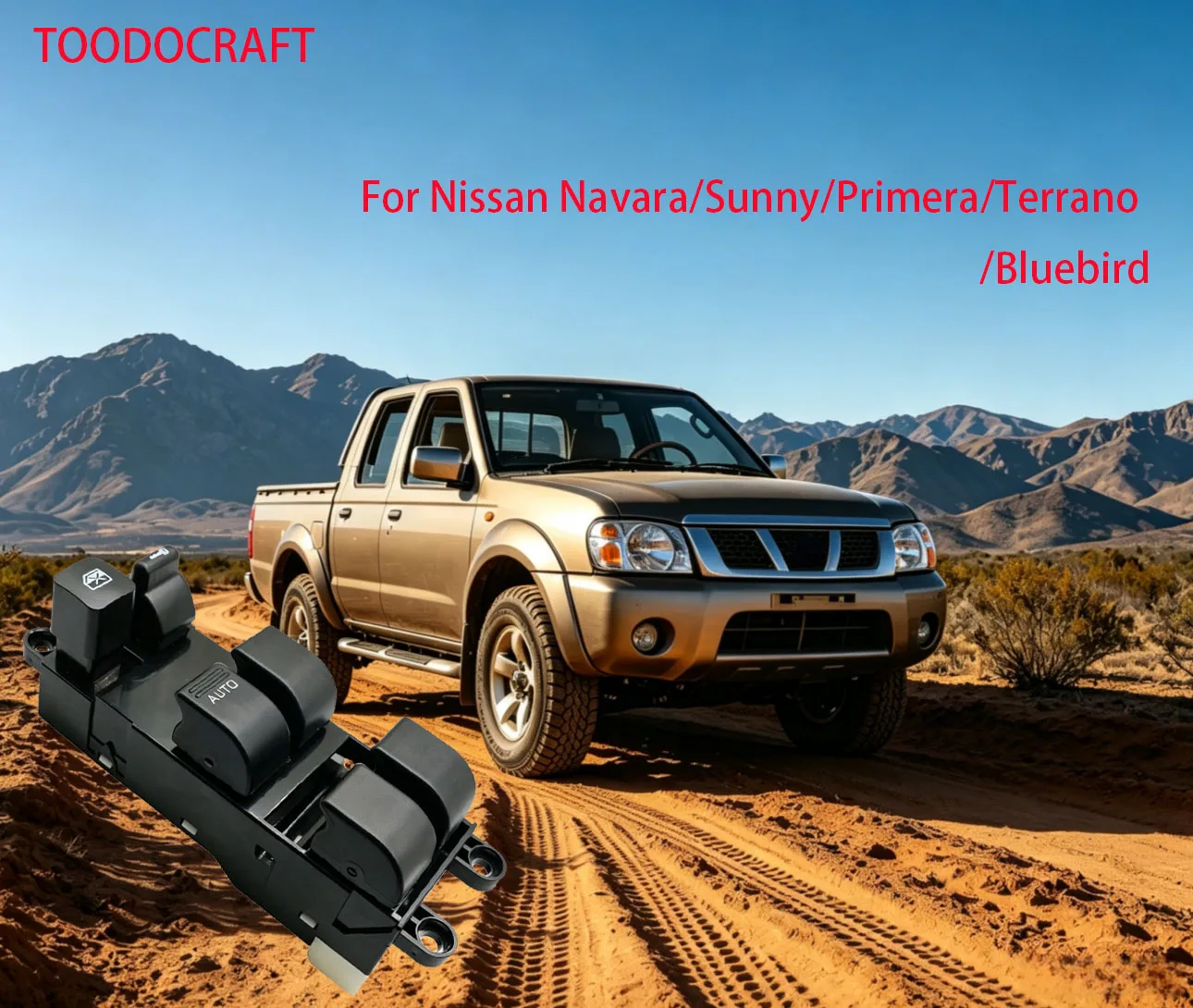 25401-2M120 LHD Master Power Window Switch for Nissan Navara/Sunny/Primera/Terrano/Bluebird