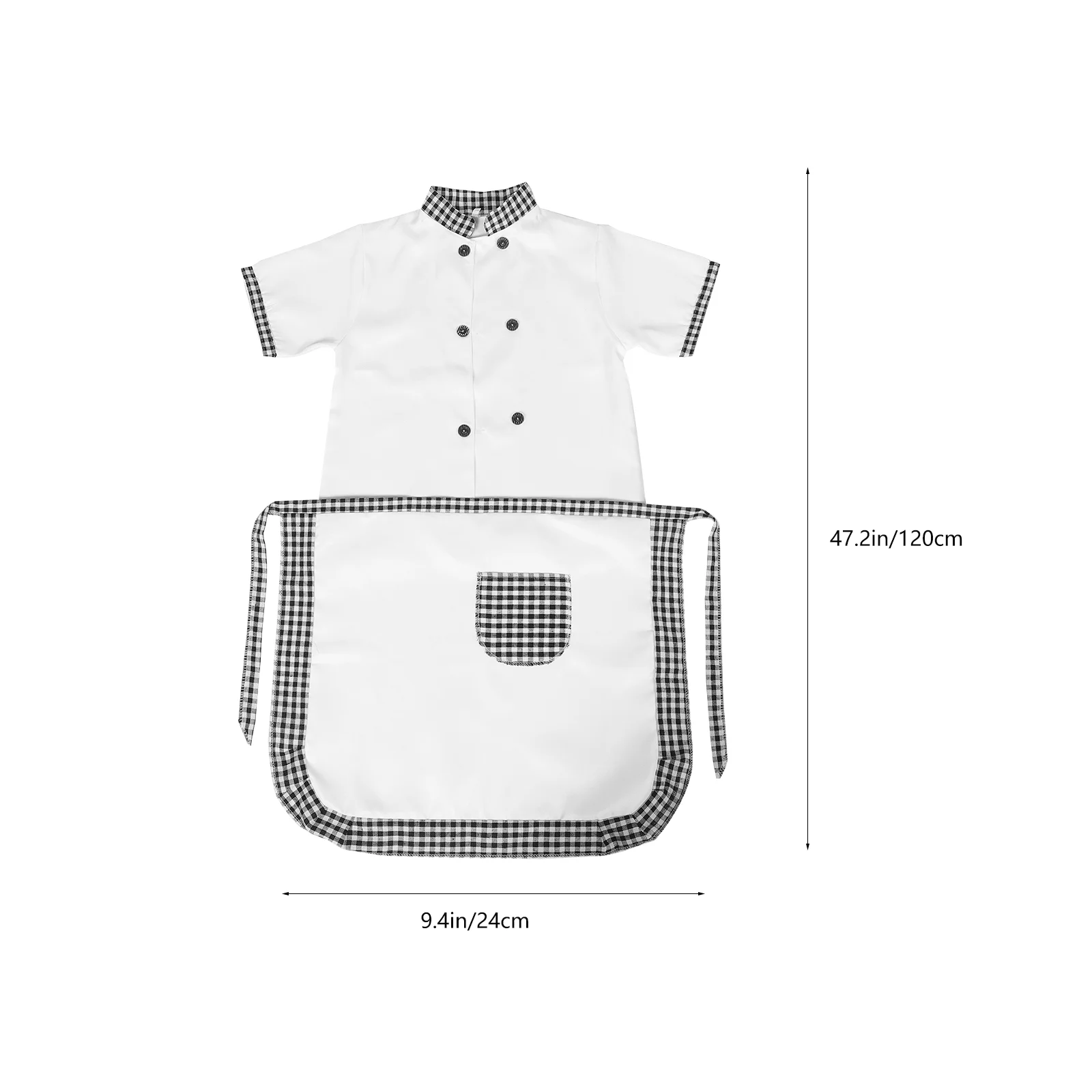 Children's Chef Hat Career Role Play Apron Costume for Playing Toys Polyester Boy Baking Kids