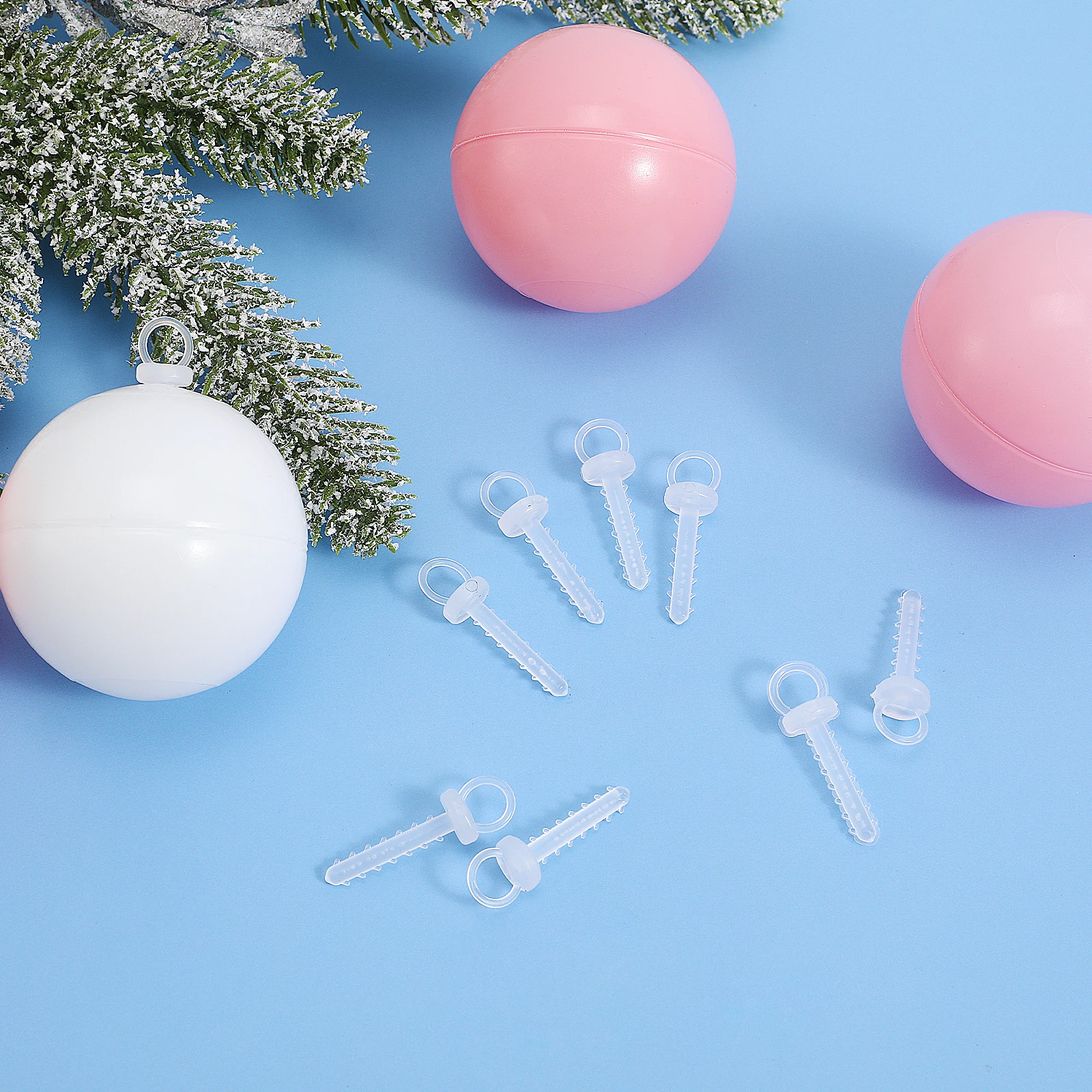 

100pcs Foam Ball Cap 3 6x1 0CM DIY Hanging Pendant Accessories Christmas Decoration Plastic Caps Exquisite naments Creative