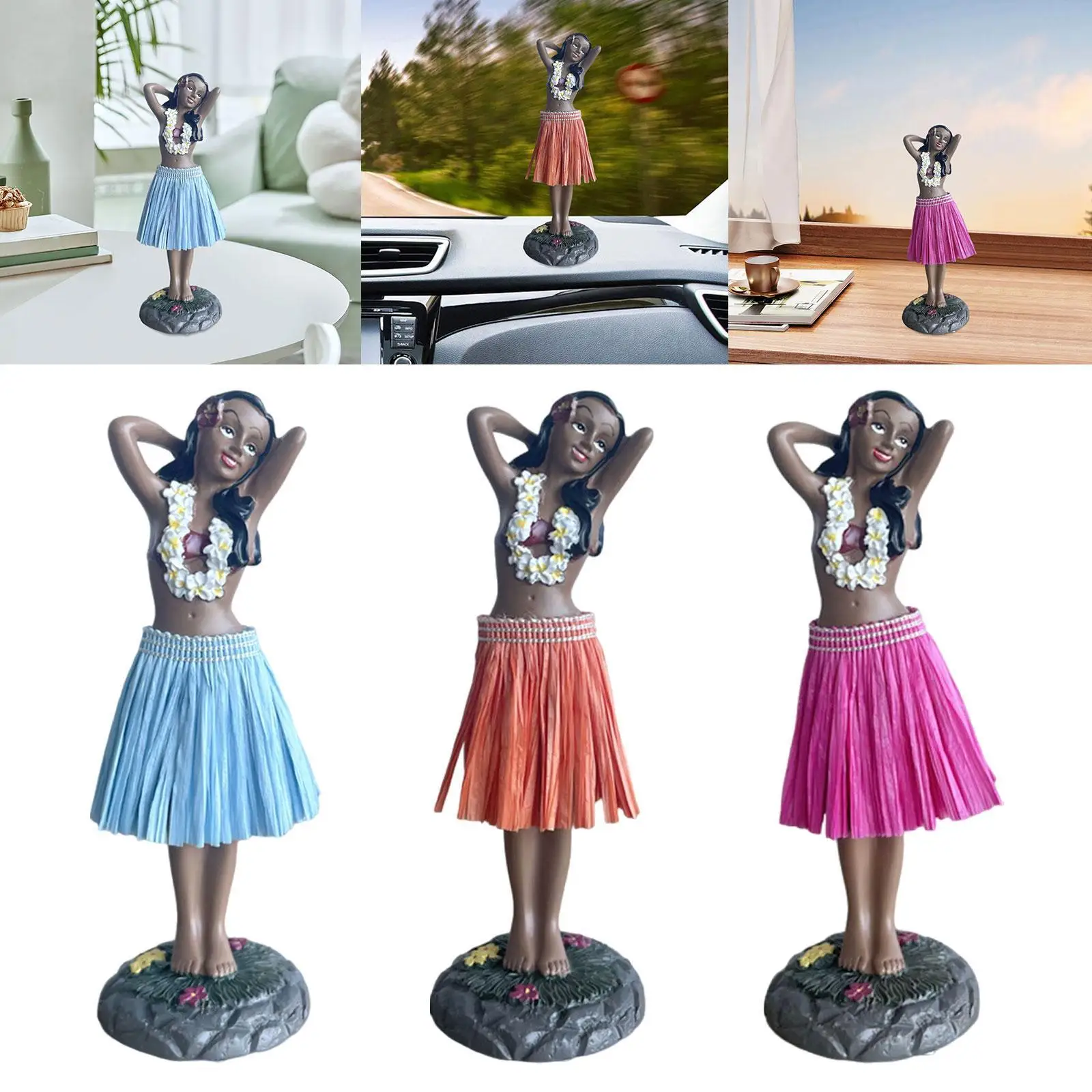 

an Dashboard Doll Dashboard Bobblehead Mini Size Dancing Girl Posing for