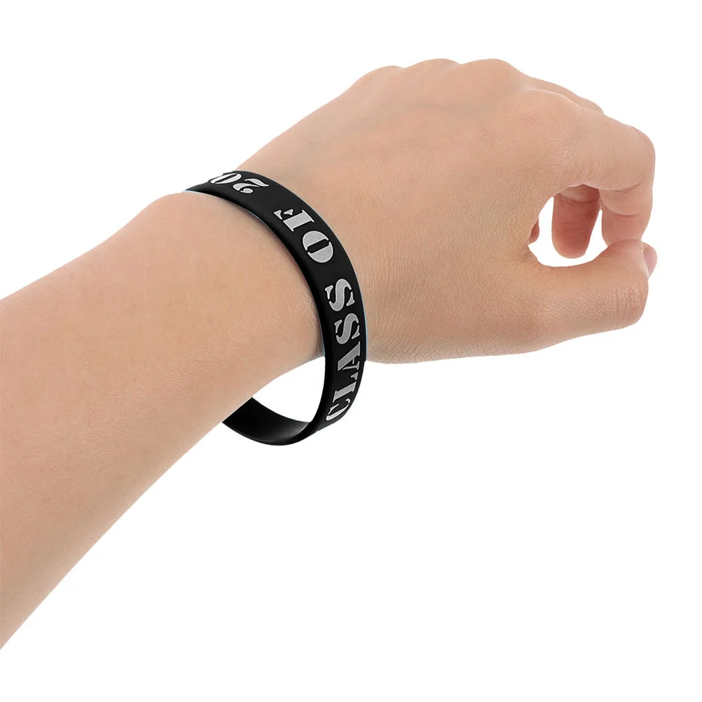 

20Pcs Graduation Season Silicone Bracelets Comfortable Adjustable Size Graduation Wristbands Party Accessories Congratulation
