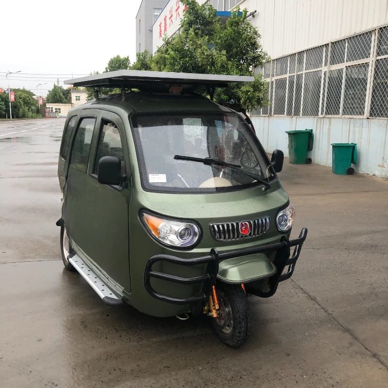 adult Xiaofeilong  with new energy solar panel 3 Wheel passenger electric motorcycle tricycle