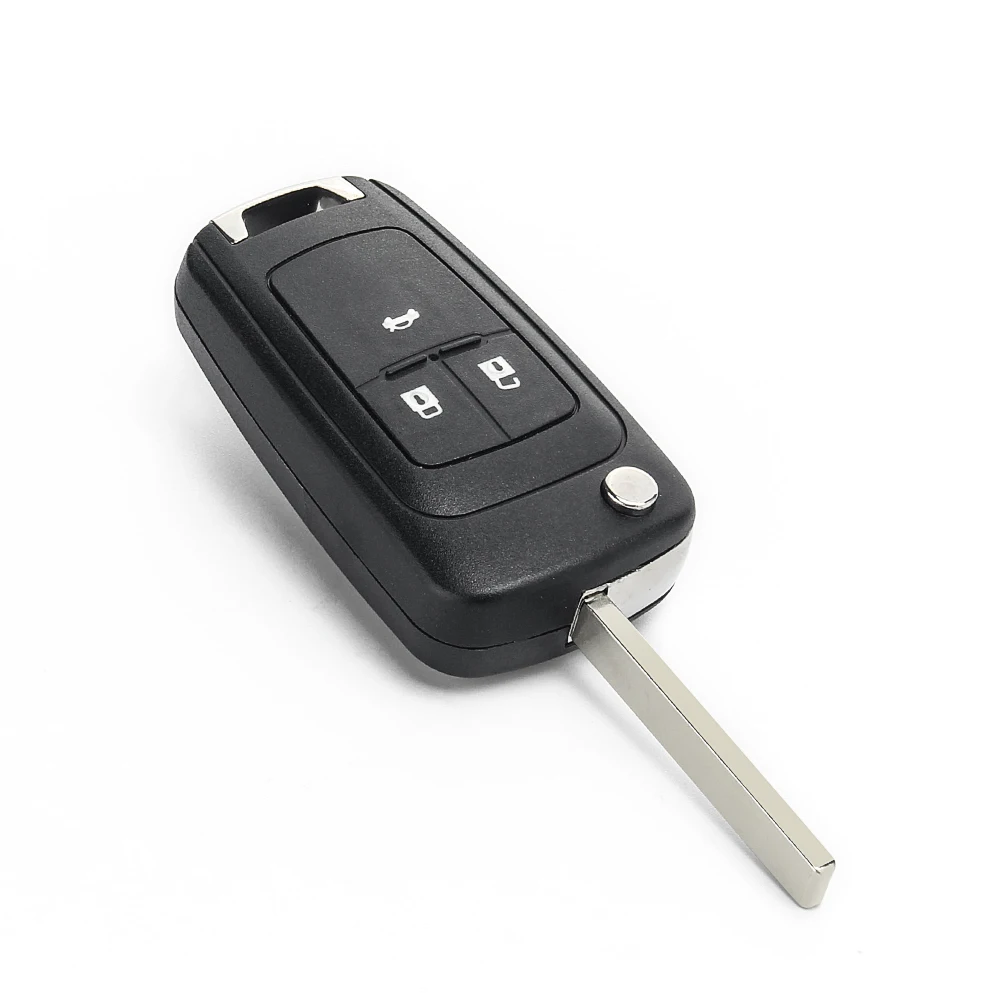 KEYYOU Flip składana obudowa pilota z kluczykiem samochodowym do chevroleta Cruze Epica Lova Camaro Impala 2 3 4 5 przycisk wymiana ostrza HU100