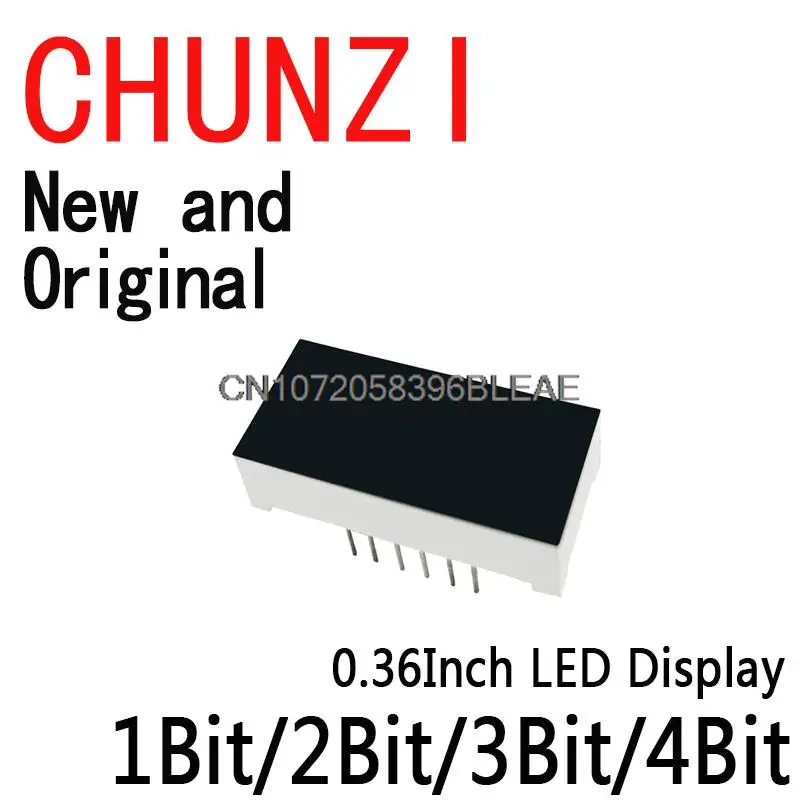 5PCS 7 Segment 1 Bit/2 Bit/3 Bit/4 Bit Digit Tube Red Common Cathode / Anode Digital 0.36Inch Led 0.36Inch LED Display