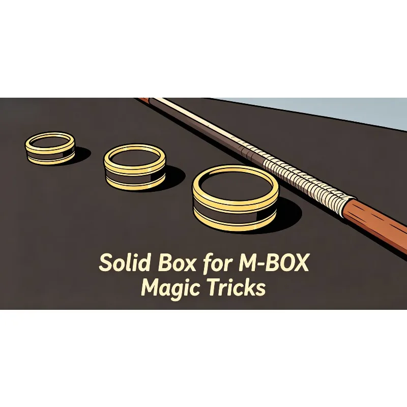 

Props Solid Box for M-BOX Close Up Magic Tricks No Lid Morgan/Half Dollar Coin Appear Vanish Magia Illusions Gimmicks Mentalism