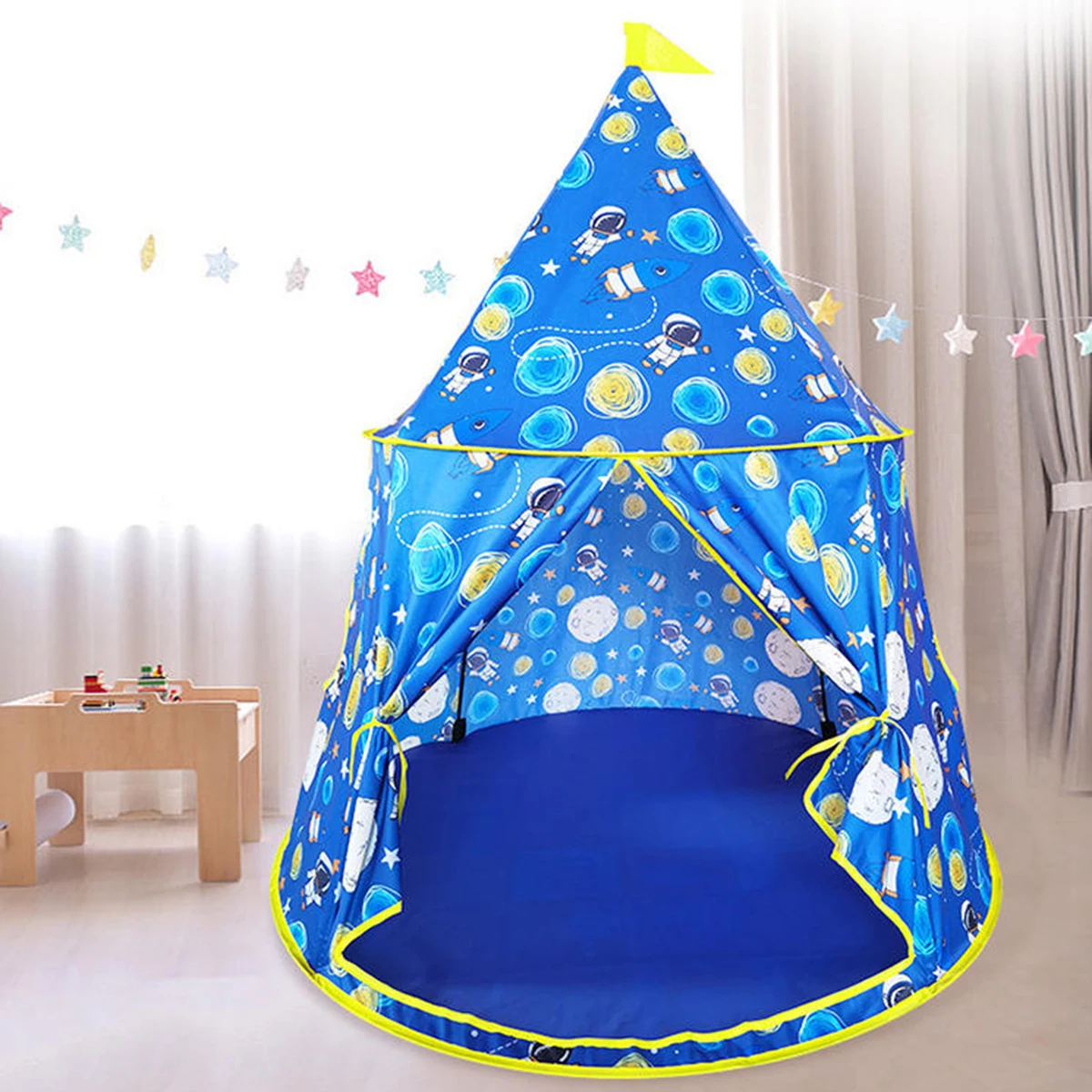 Draagbare opvouwbare tent speelgoed schattige tent baby speelhuis roze prinses prins astronaut tent binnen/buiten baby ballenbad kasteel