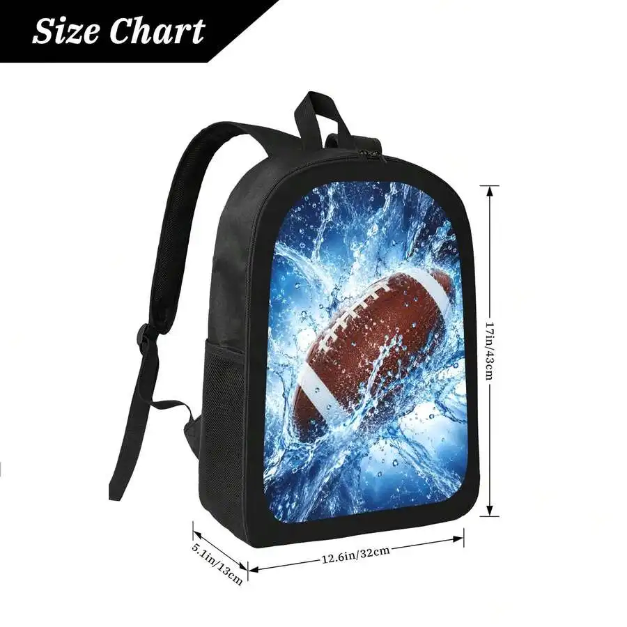 

Splash Rugby Backpack Stylish Casual Lightweight Durable Daypack For Sports Outdoor Daily Use