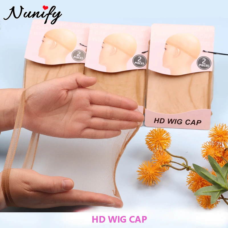 1/2/3Packs Hd Stocking Wig Cap For Wigs Transparent Hairnets Stretch Mesh Hair Net  Nylon Elastic Mesh Wig Cap Stocking Hair Cap