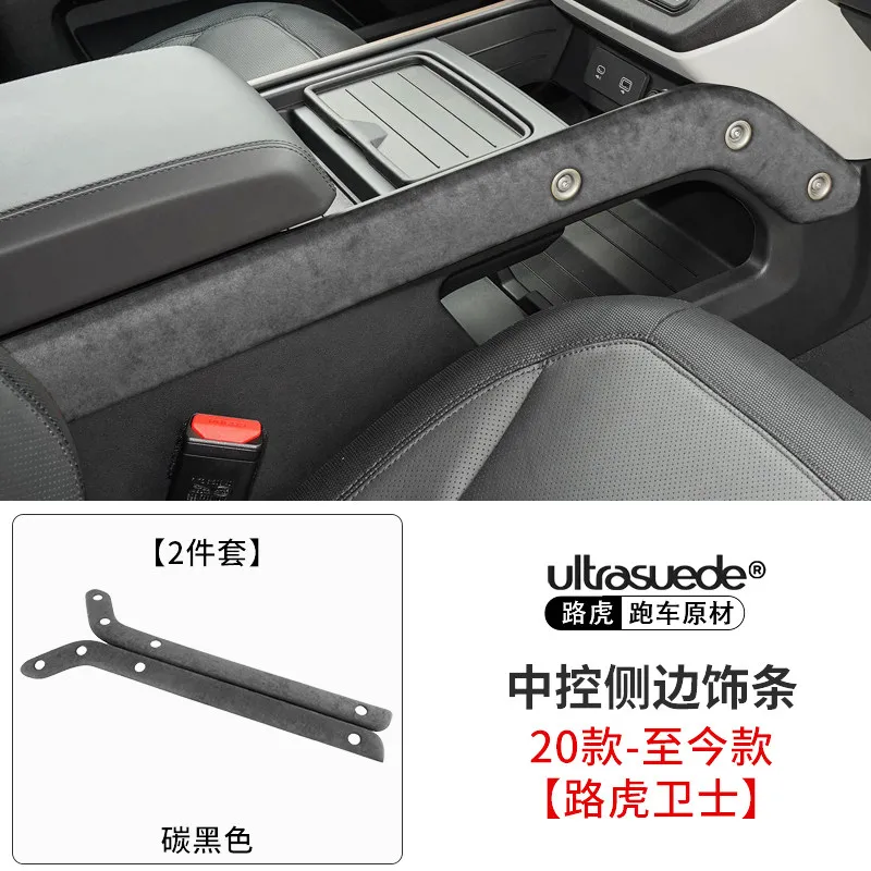 Voor Land Rover Defender 2020-2026 Auto Centrale Controle Instrumentenpaneel 90/110 Suède Interieur Stickers Decor Accessoires