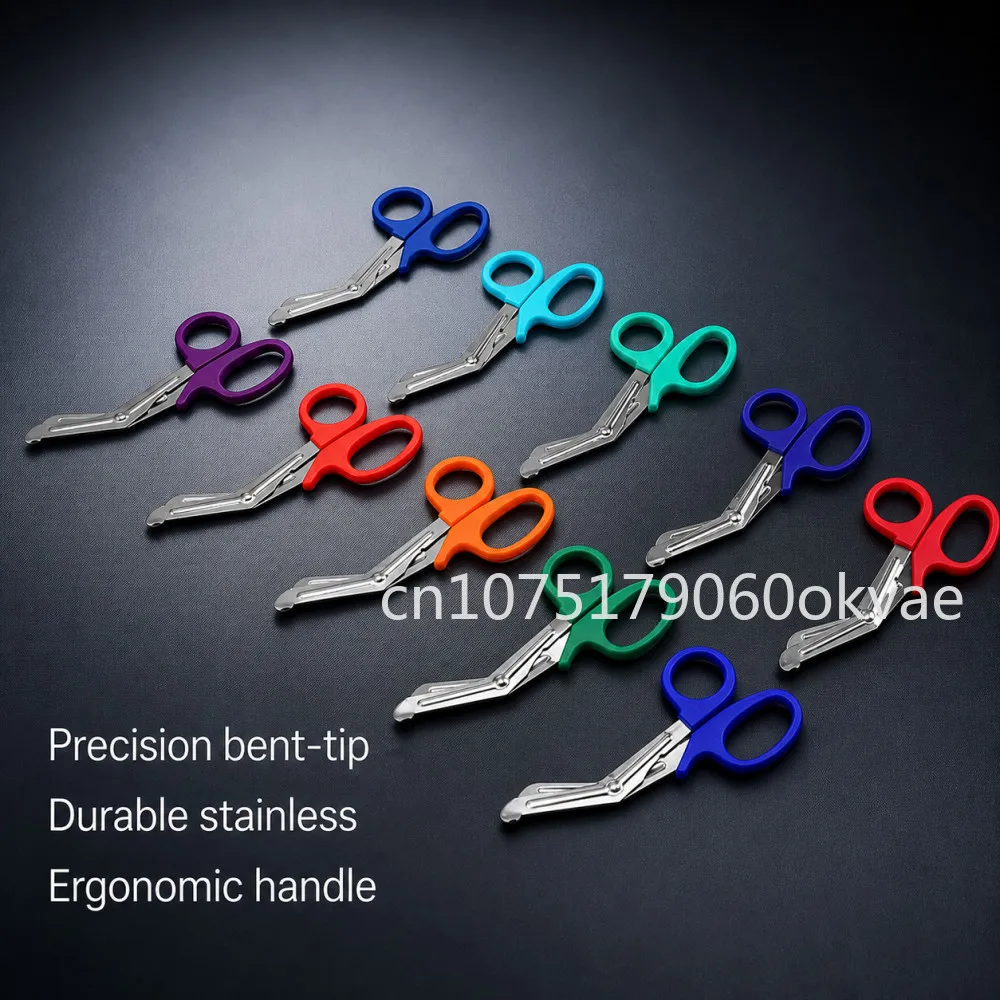 Trauma Shears 15cm EMT Medical Scissors Stainless Steel Utility Bandage Shear for Nursing Home First Aid Kit Emergency Use