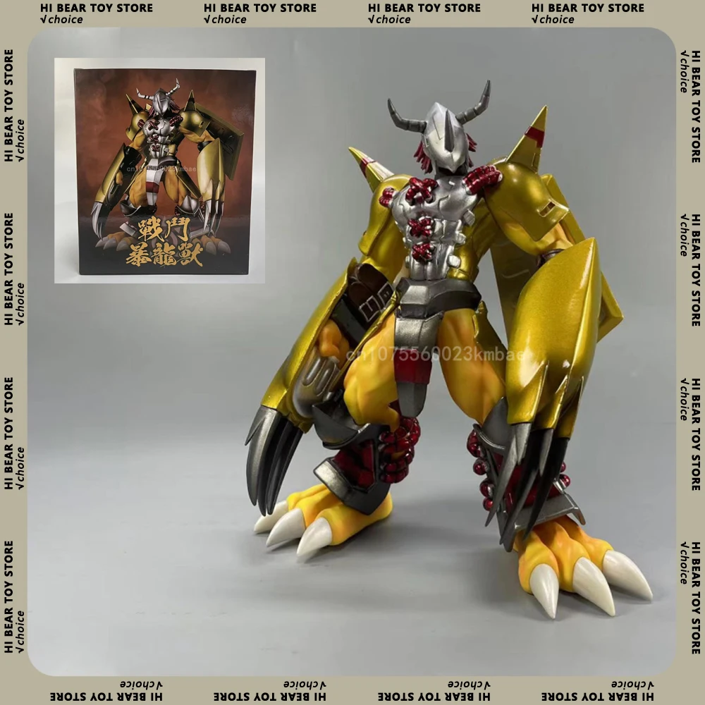 Digimon Adventure Anime Figurine War Greymon Figures 21cm Pvc Statue Models Collection Desktop Decoration Child Birthday Gifts