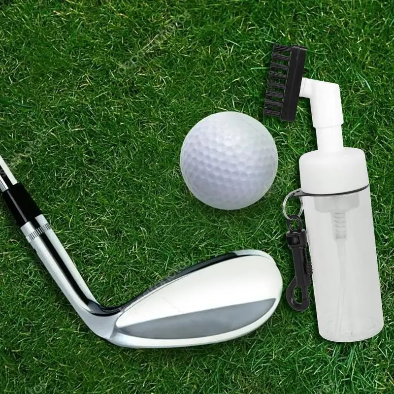 Golf Brush And Groove Cleaner Anti-Leak Bottle Golf Club Cleaners and Brush With Squeeze Water Bottle effective cleaning supply