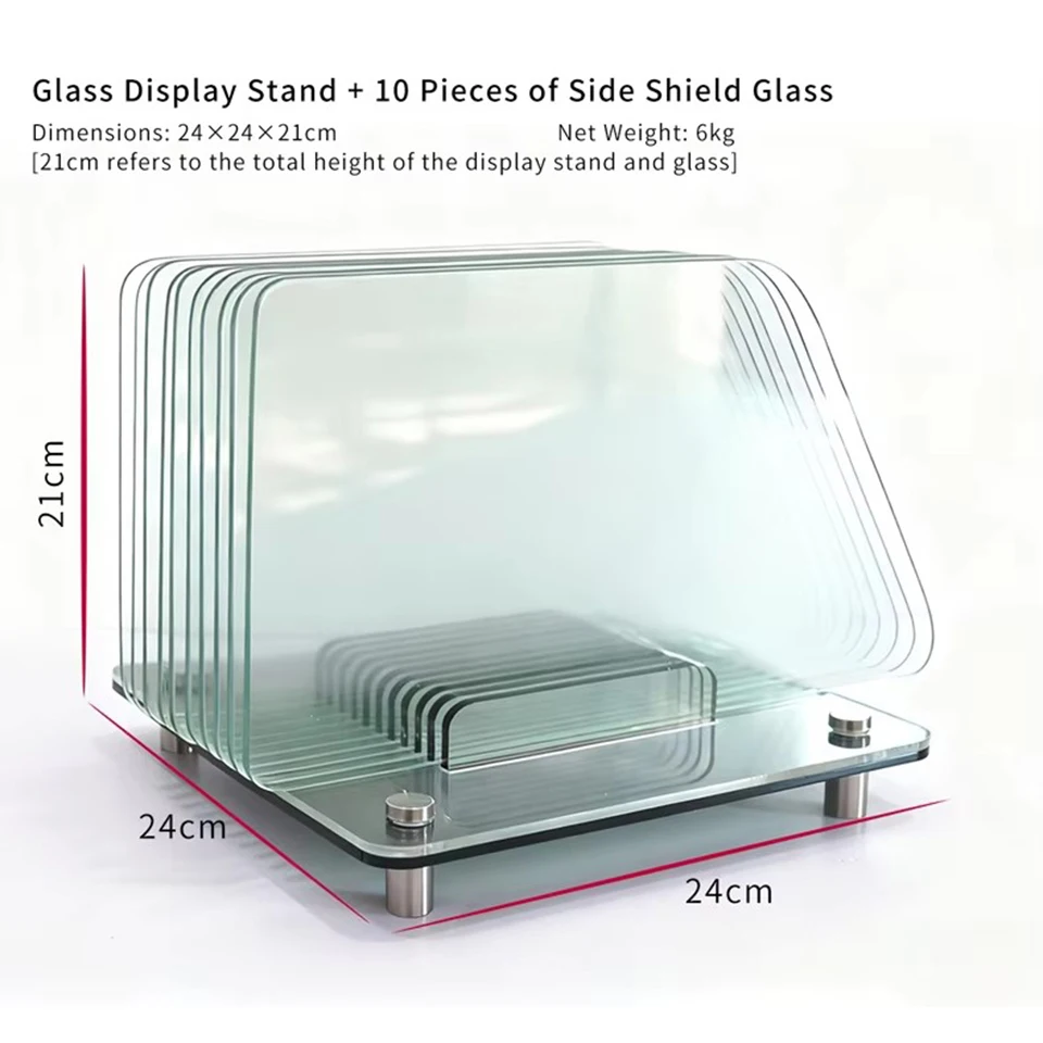 

Набор из 10 демонстрационных подставок для закаленного стекла, держателей для тестирования автомобильной пленки на теплоотражение, витрина для образцов солнцезащитной пленки ST-B2