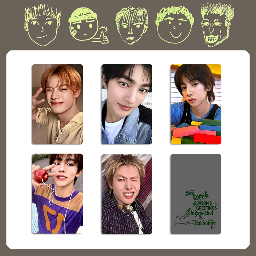 10개입 KPOP 코르티스 포토카드 2026 시즌 그리팅스 멤버 양면 엽서 주훈 제임스 마틴 케온호 로모 카드 팬 선물