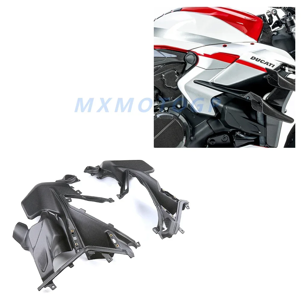 For Ducati Streetfighter V2 Modified 3K Carbon Fiber  Side Panels Fairing Motorcycle Accessories 2021 2022